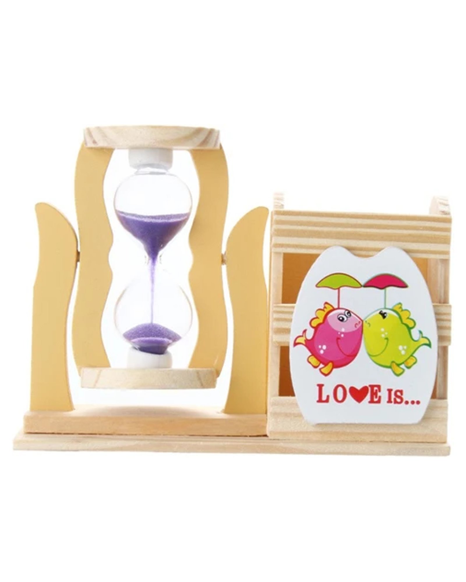Sand timer with Pen stand